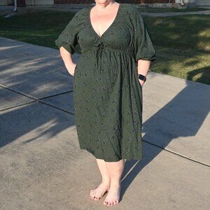 Universal Thread Midi Peasant Style Dress - Size XL